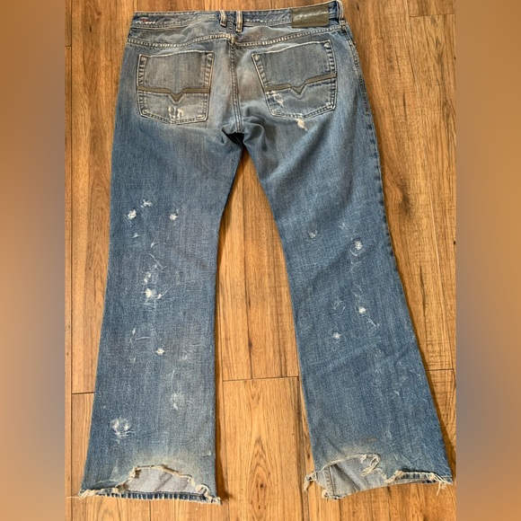Vintage Diesel Industry Distressed Jeans Size 36/32 - Picture 3 of 8
